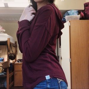 LA Hearts Pacsun Maroon Sweatshirt